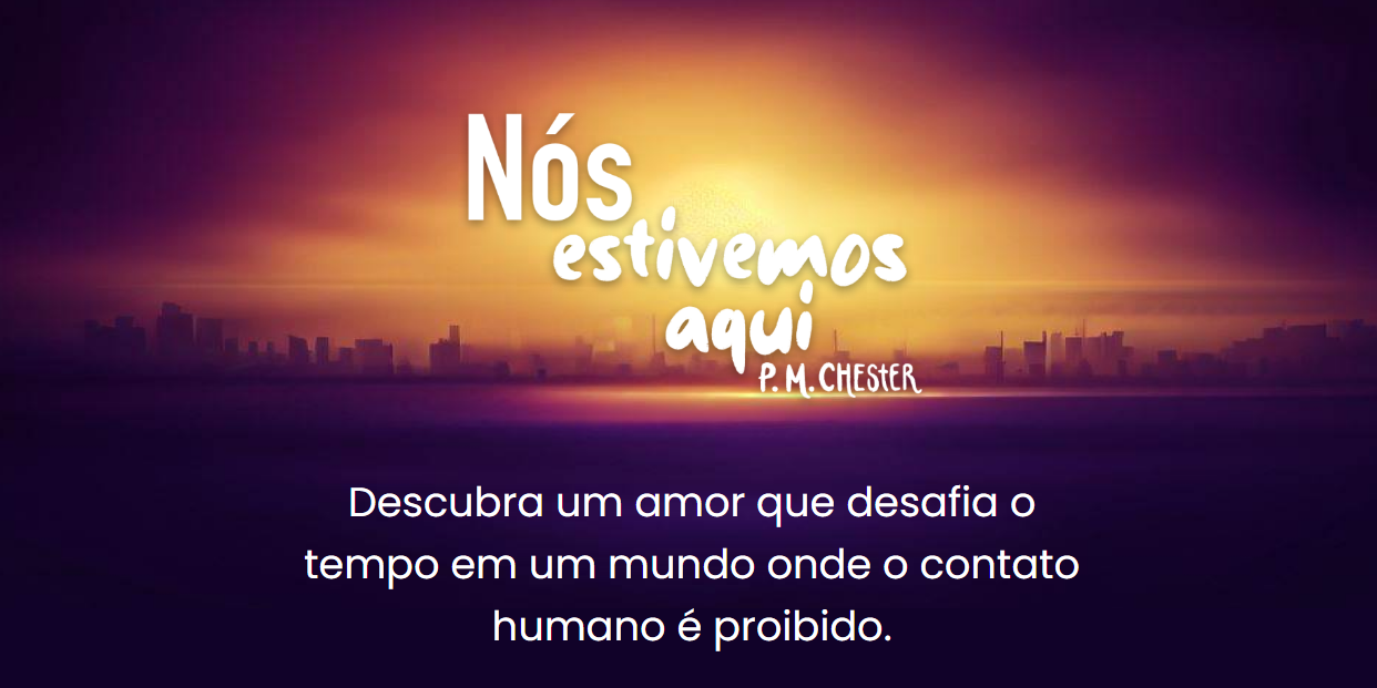 Imagem de um projeto de landing page de promoção do livro Nós Estivemos Aqui